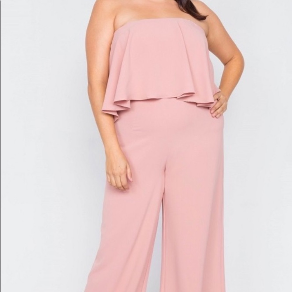 Plus Off Shoulder Jumpsuit